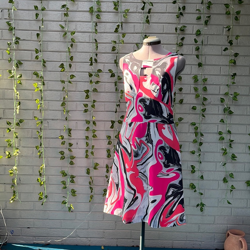 Yoana Baraschi Shift Dress with Key Hole